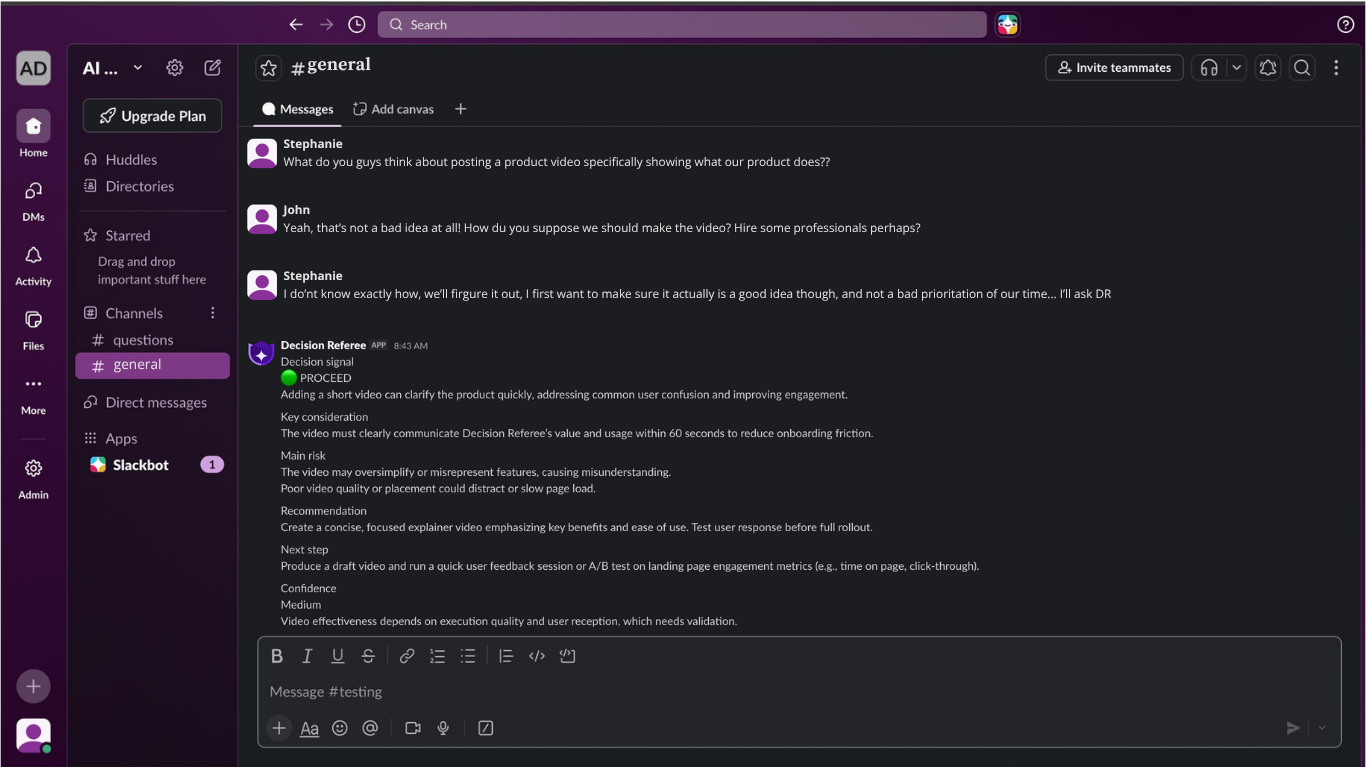 /decide_simple screenshot